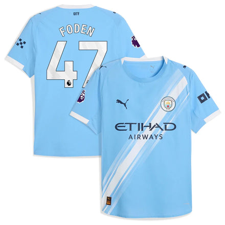 Phil Foden Manchester City 2025/26 Home Player Jersey - Sky Blue
