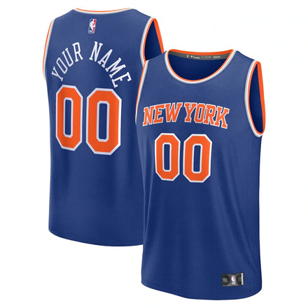 New York Knicks Custom Jersey - Icon Edition - Blue