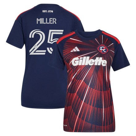 Peyton Miller New England Revolution adidas Women's 2026 Independence Day Jersey - Blue