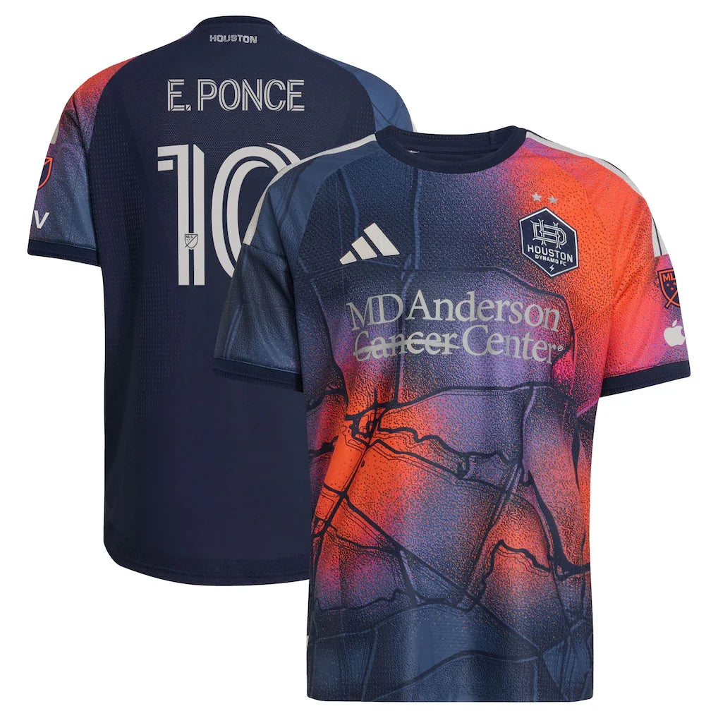 Ezequiel Ponce Houston Dynamo FC 2026 Mission Control On-Field Patch Jersey - Blue