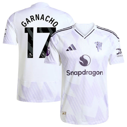 Alejandro Garnacho Manchester United 2025/26 Away Player Jersey - White