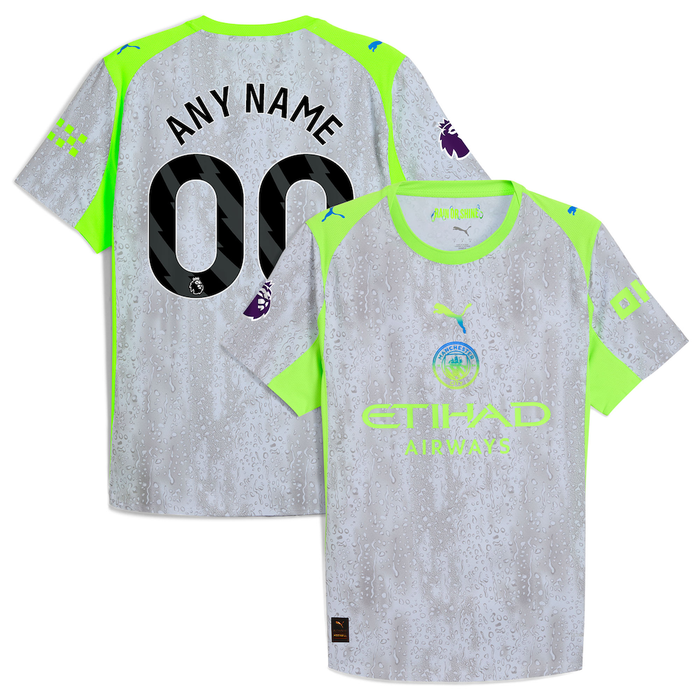 Manchester City 2025/26 Third Custom Jersey - Green/Neon Green