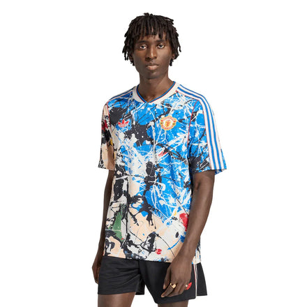 Manchester United X Stone Roses adidas Jersey - Blue