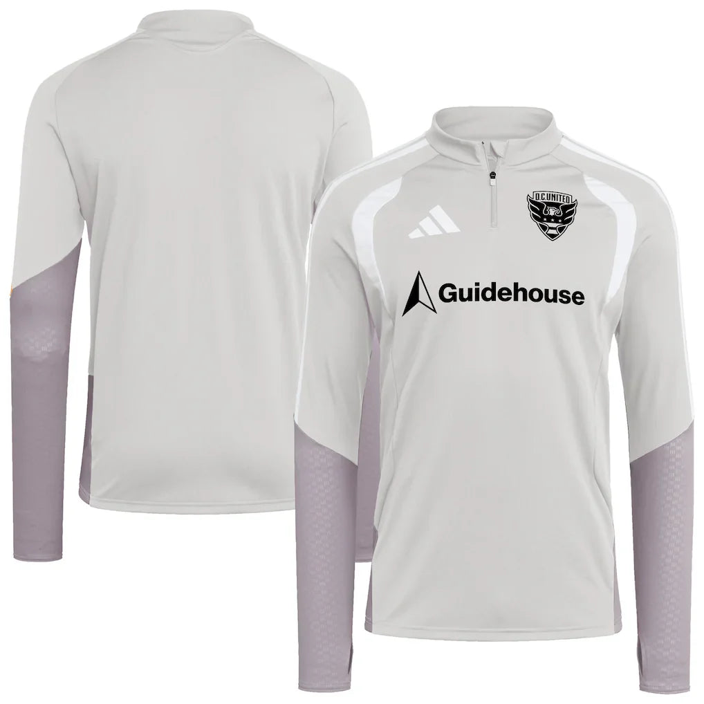D.C. United 2026 Tiro Competition Quarter-Zip Training Top - Silver