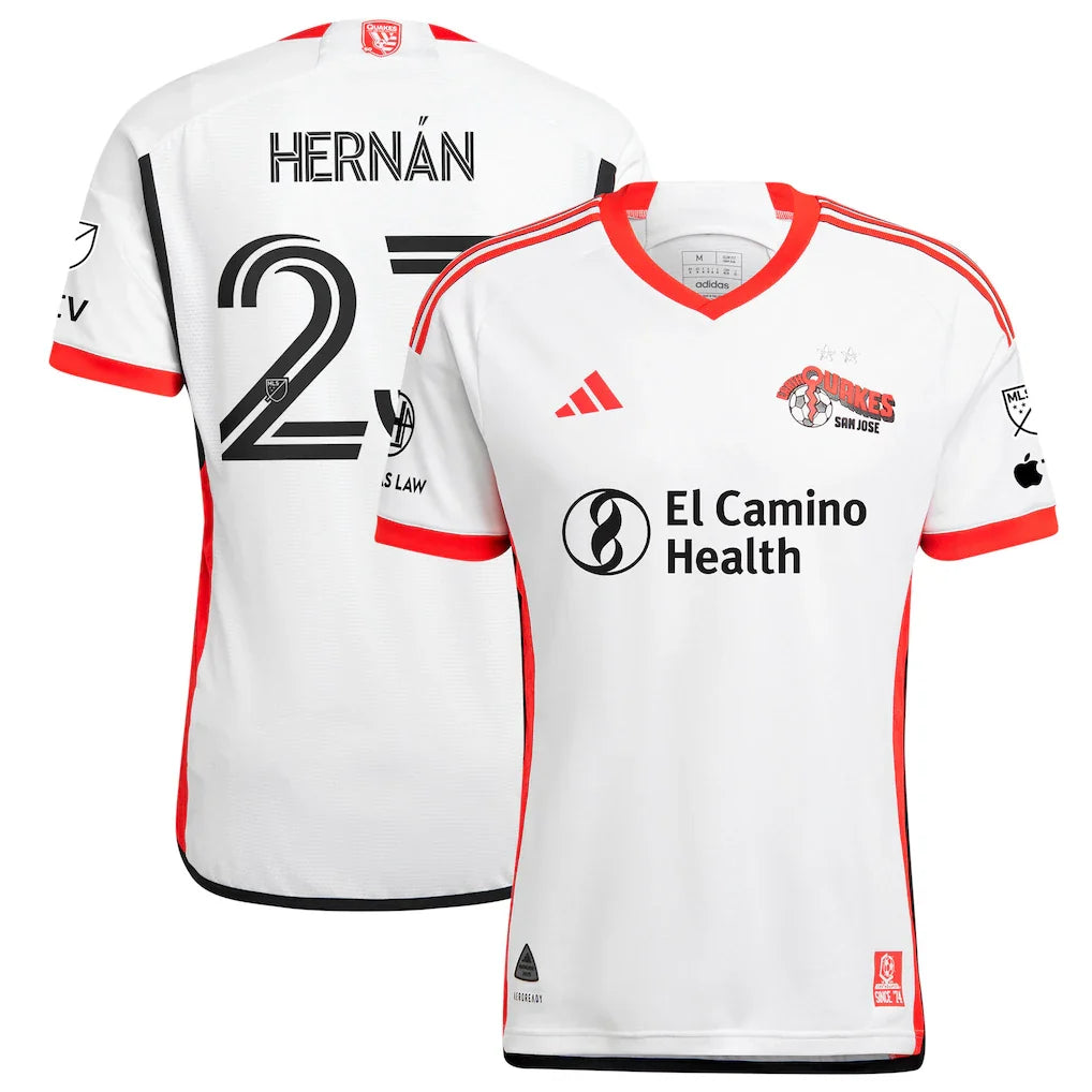 Hernán López San Jose Earthquakes 2025 The 50 Kit Player Jersey - White