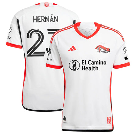 Hernán López San Jose Earthquakes 2025 The 50 Kit Player Jersey - White