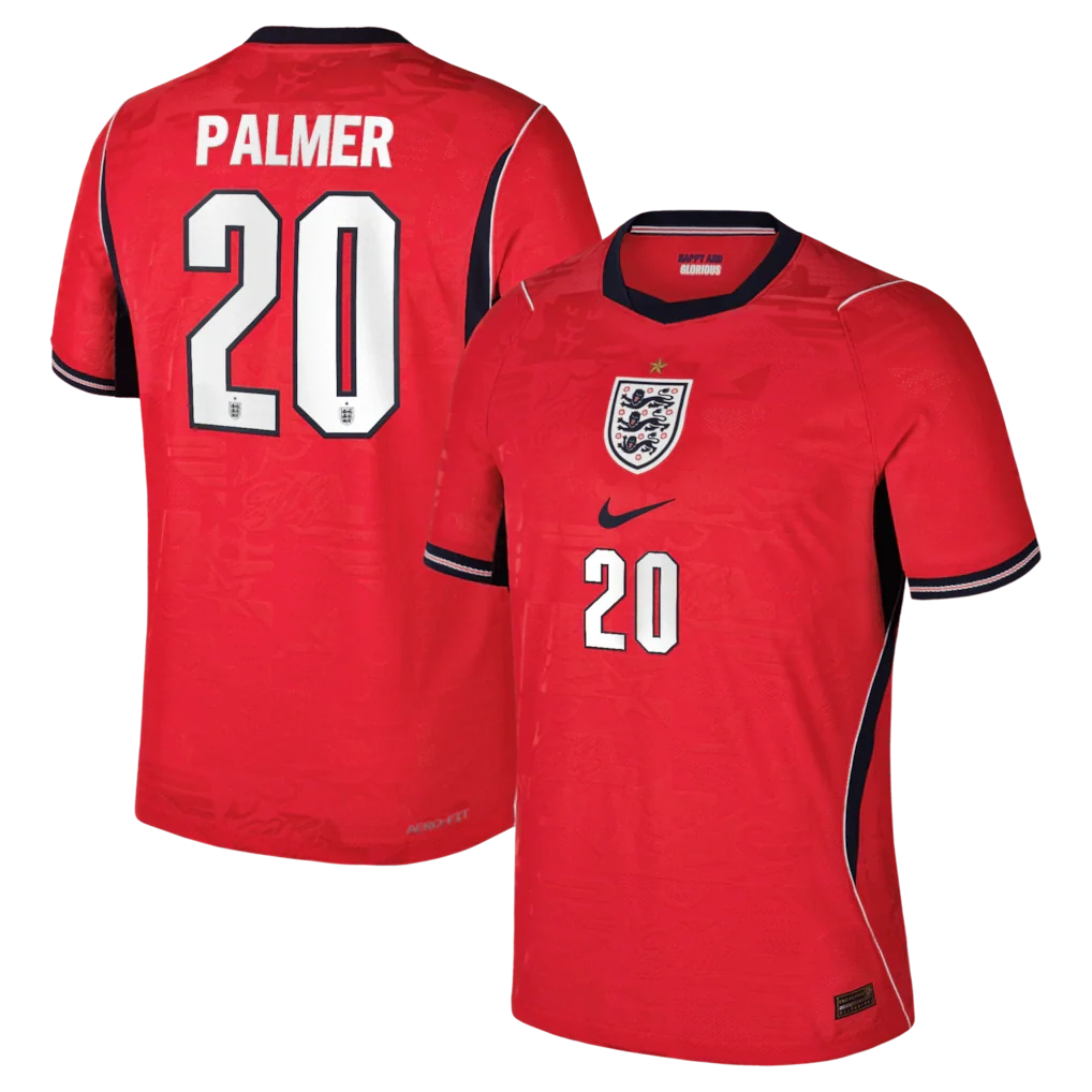 Cole Palmer England National Team 2026 Away Match - Red