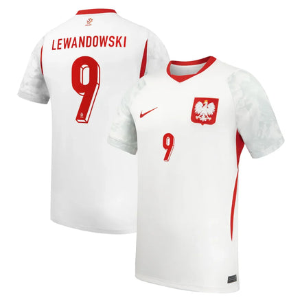 Robert Lewandowski Poland National Team Nike 2026 Home Stadium Jersey - White