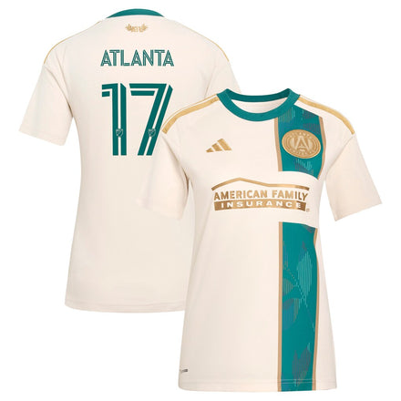 #17 Atlanta United FC adidas Women's 2026 Spirit of '96 Jersey - Tan