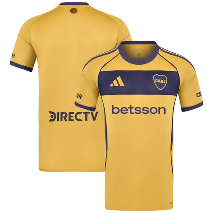 Boca Juniors adidas 2025/26 Away Jersey - Yellow