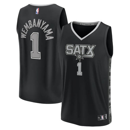 Victor Wembanyama San Antonio Spurs Player Jersey - Statement Edition - Black