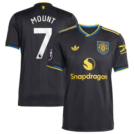 Mason Mount Manchester United 2025/26 Third Player Jersey - Black