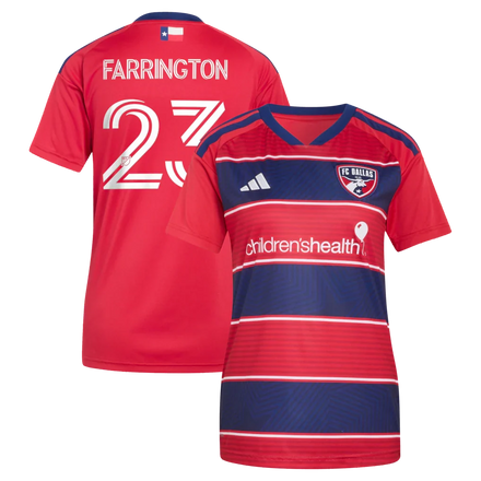 Logan Farrington FC Dallas adidas Women's 2026 DNA Kit Jersey - Red