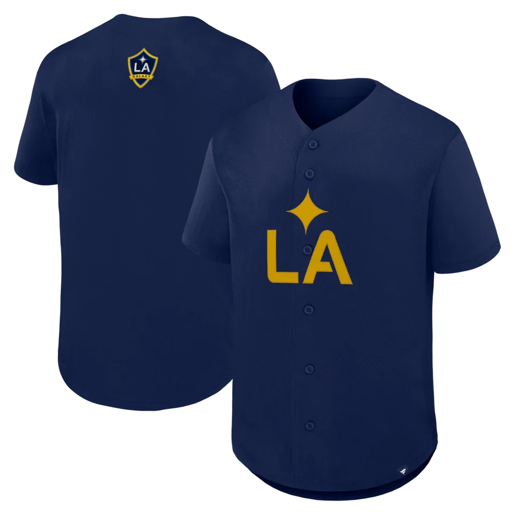 LA Galaxy Maximum Intensity Button-Up Jersey - Navy