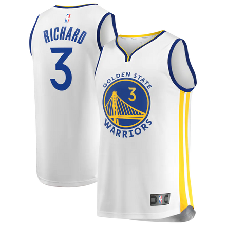 Will Richard Golden State Warriors Fanatics Fast Break Jersey - White - Association Edition