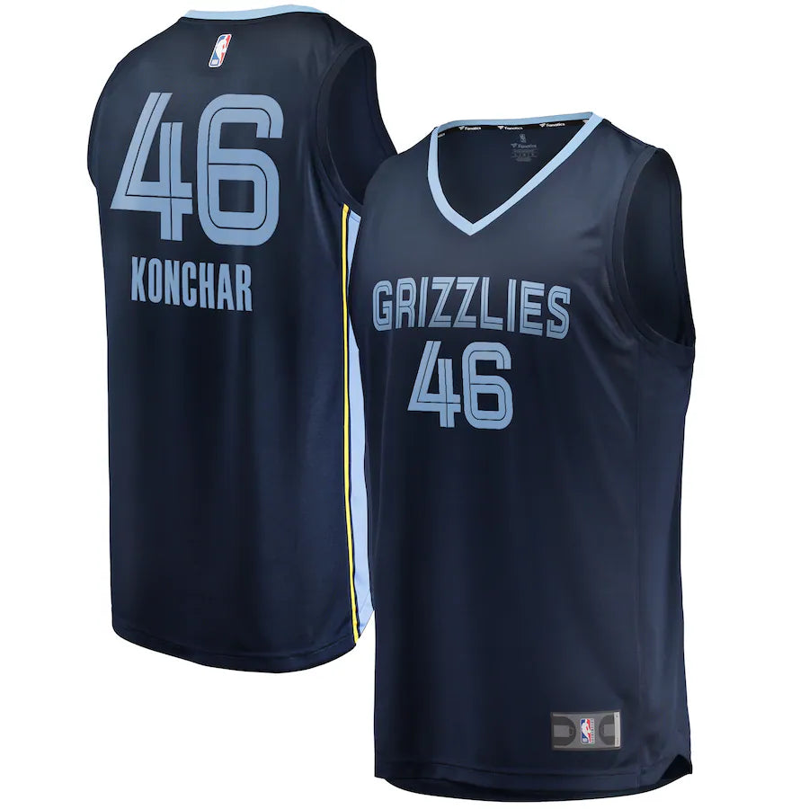 John Konchar Memphis Grizzlies Fanatics Fast Break Jersey - Icon Edition - Navy