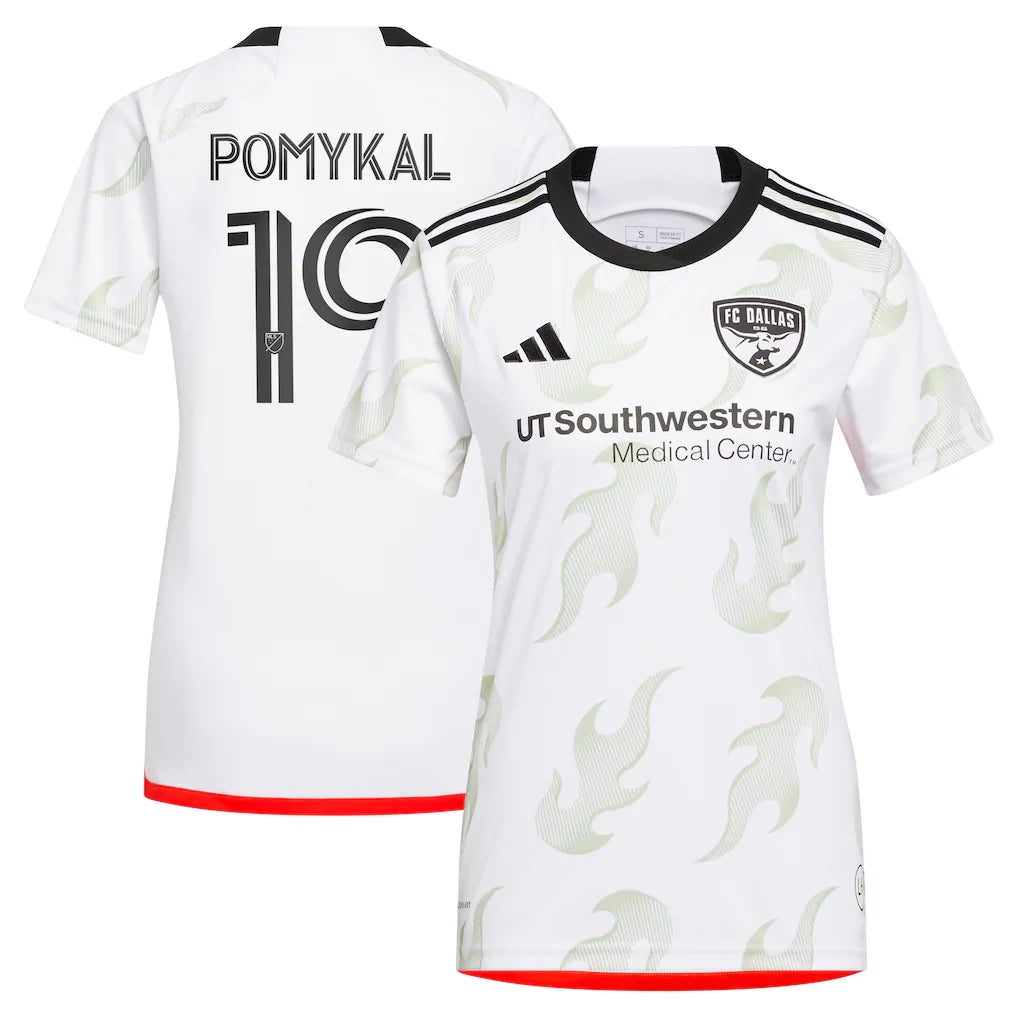 Paxton Pomykal FC Dallas adidas Women's 2023 Burn Baby Burn Player Jersey - White