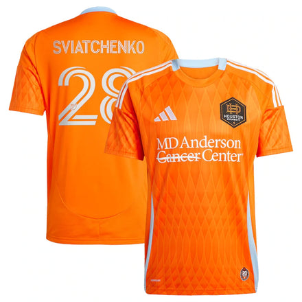 Erik Sviatchenko Houston Dynamo FC adidas 2025 Season 20 Player Jersey - Orange
