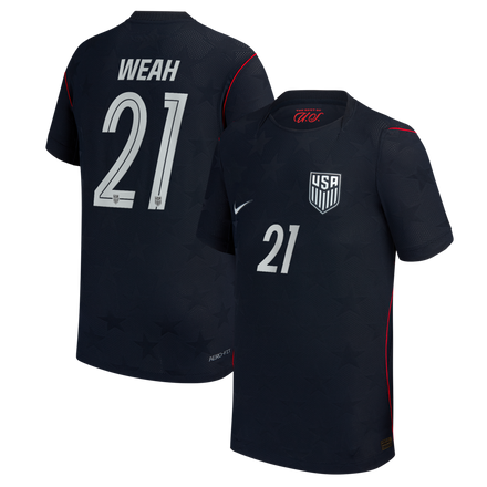 Timothy Weah USMNT Youth 2026 Away Match - Blue