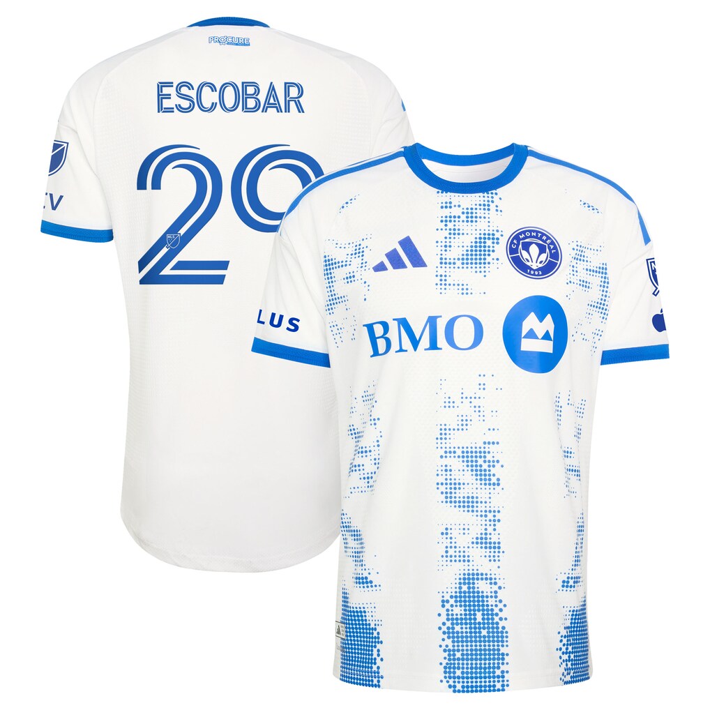 Franco Escobar CF Montreal 2026 The Procure Jersey On-Field Patch Jersey - White