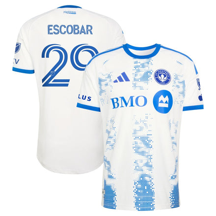 Franco Escobar CF Montreal 2026 The Procure Jersey On-Field Patch Jersey - White