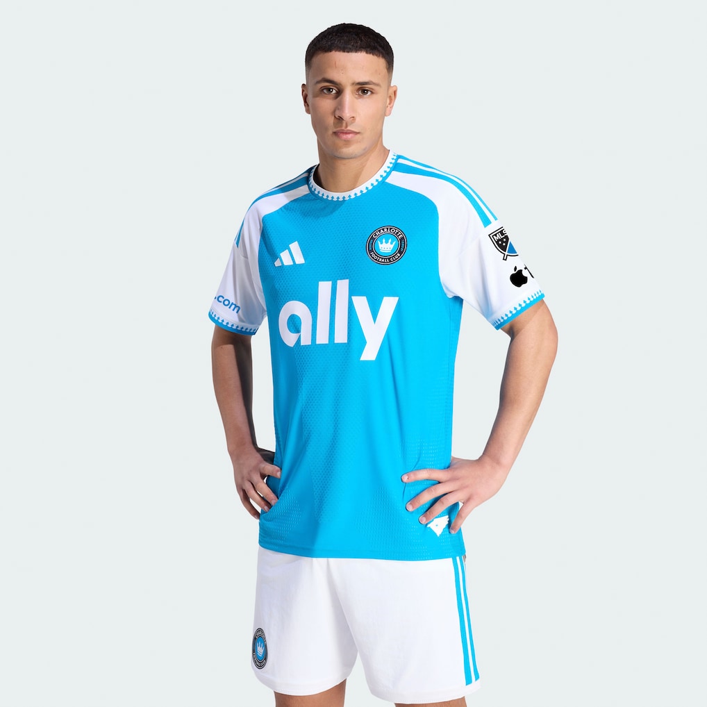 Charlotte FC 2026 Carolina Kit: Crowns Up On-Field Patch Jersey - Blue