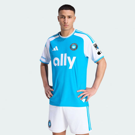 Charlotte FC 2026 Carolina Kit: Crowns Up On-Field Patch Jersey - Blue