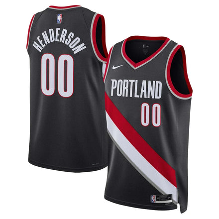 Scoot Henderson Portland Trail Blazers Unisex 2023 NBA Draft - Icon Edition - Black