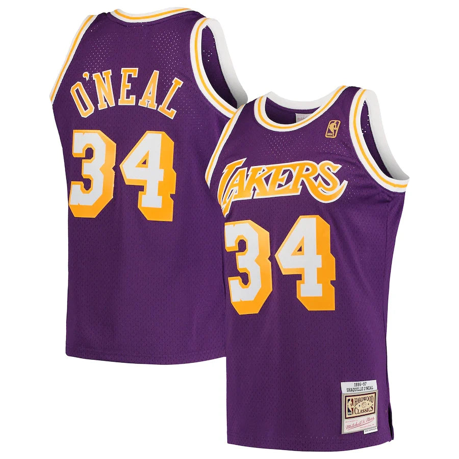 Shaquille O'Neal Los Angeles Lakers Hardwood Classics - Purple
