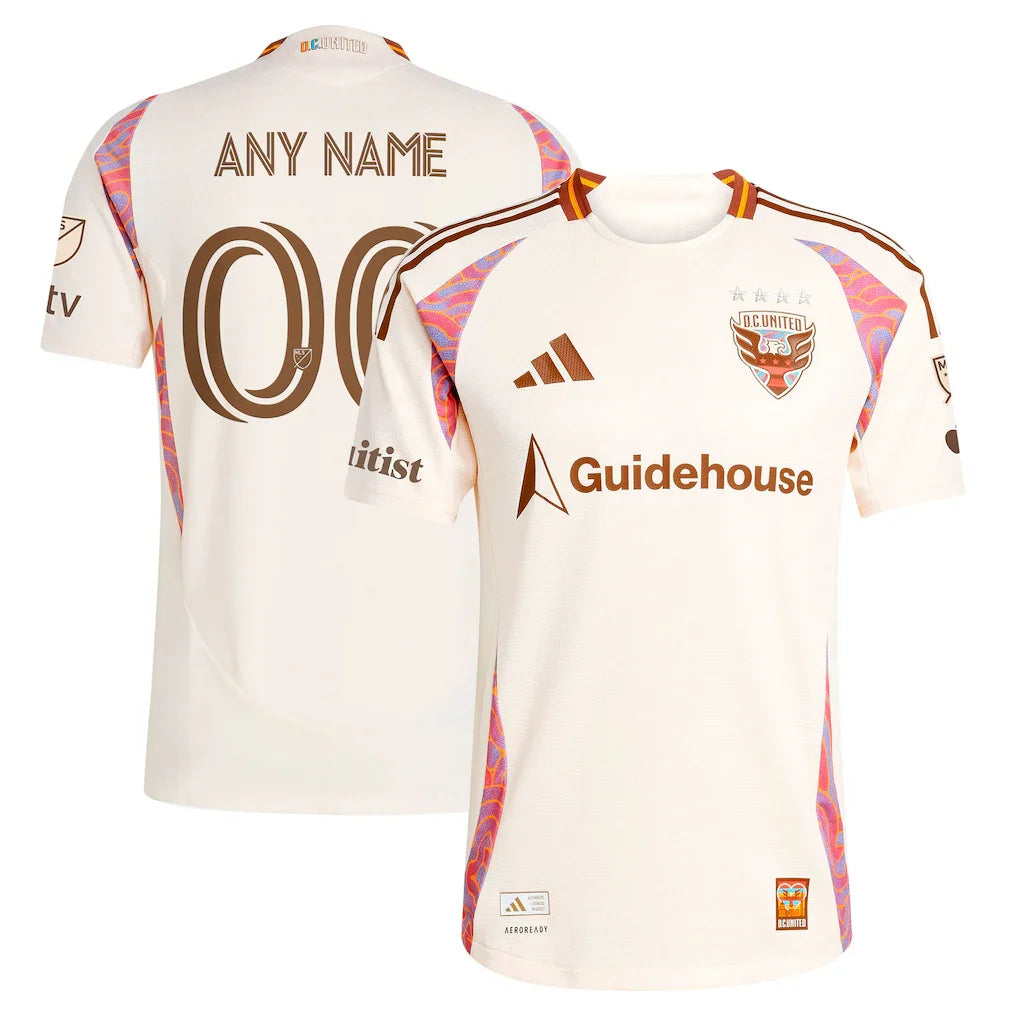 D.C. United 2025 The Soul Kit On-Field Custom Jersey - Natural