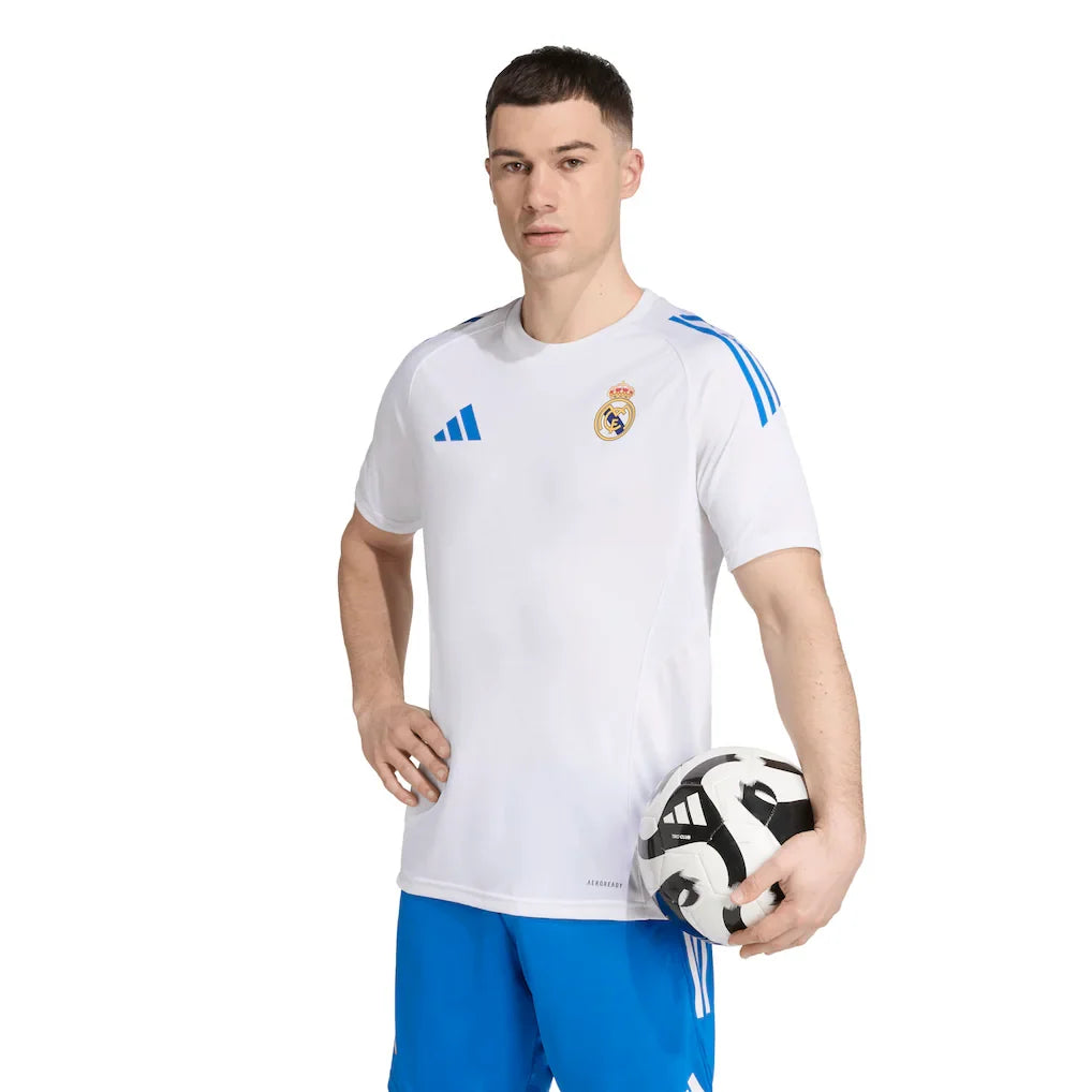 Real Madrid 2025/26 AEROREADY Training Jersey - White