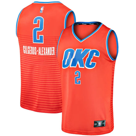 Shai Gilgeous-Alexander Oklahoma City Thunder Player Jersey - Statement Edition - Orange