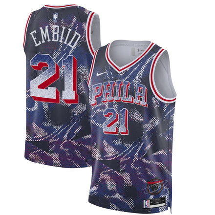 Joel Embiid Philadelphia 76ers Unisex 2025 Select Series Swingman Player Jersey - Navy