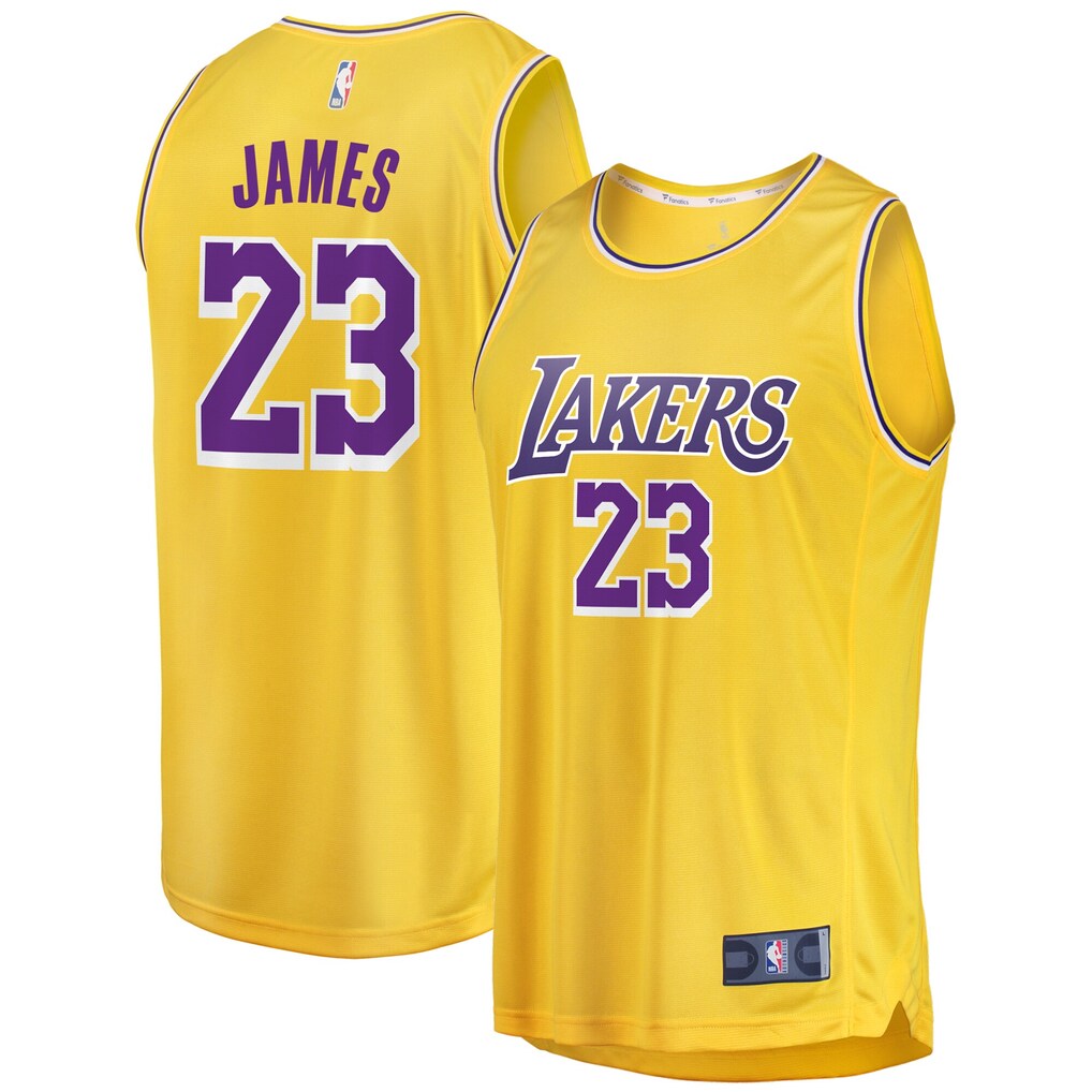 LeBron James Los Angeles Lakers Big & Tall Player Jersey - Gold - Icon Edition