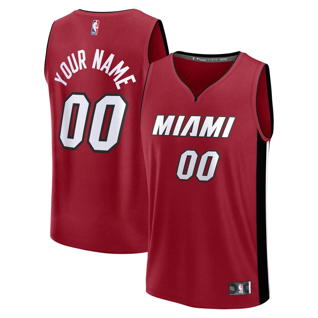 Miami Heat Custom Jersey - Icon Edition - Red