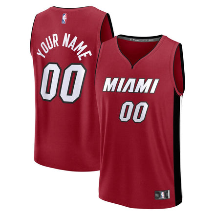 Miami Heat Custom Jersey - Icon Edition - Red
