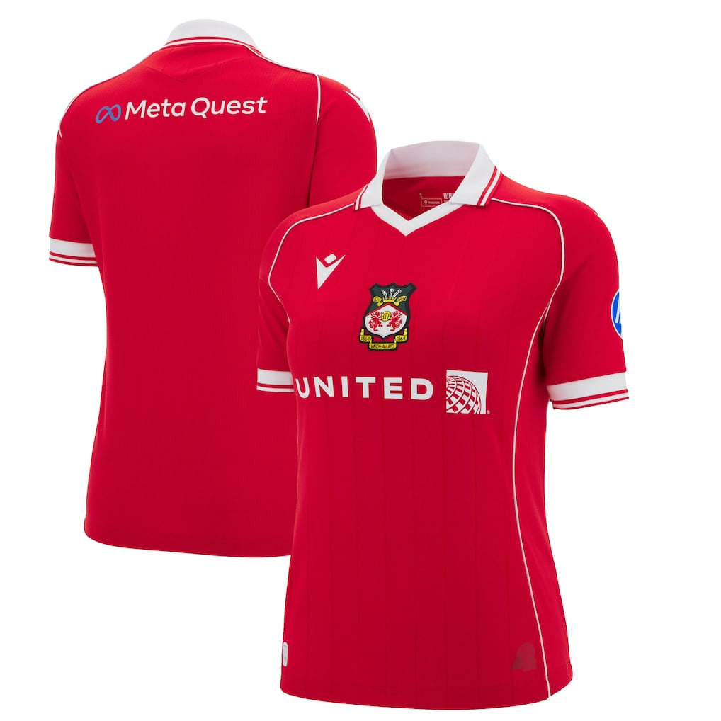 Wrexham Macron Women's 2025/26 Home Jersey - Red