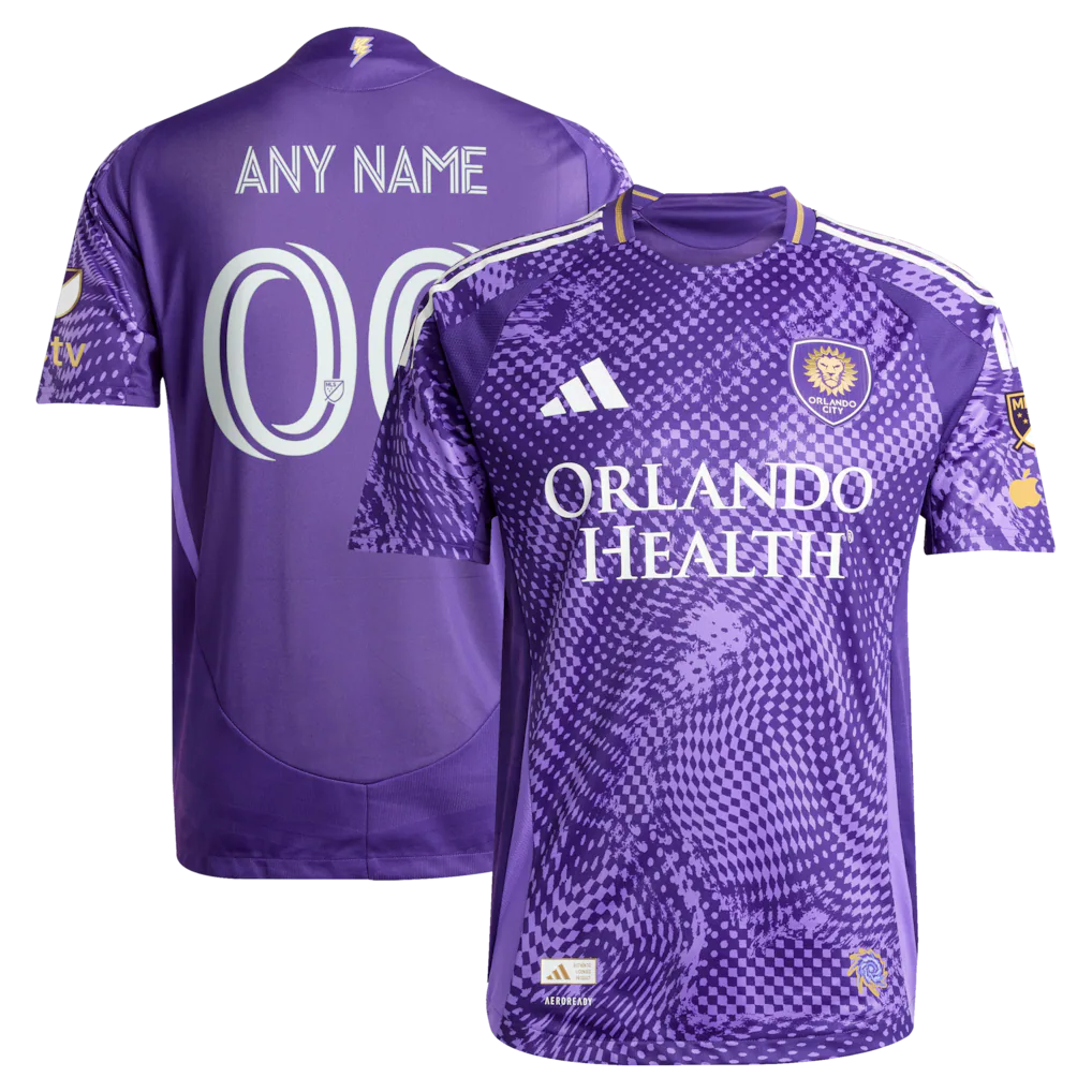 Orlando City SC 2025 Perfect Storm On-Field Patch Custom Jersey - Purple