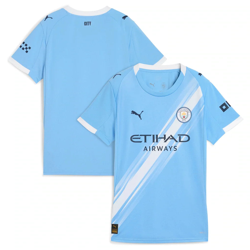 Manchester City Puma Women's 2025/26 Home Jersey - Sky Blue