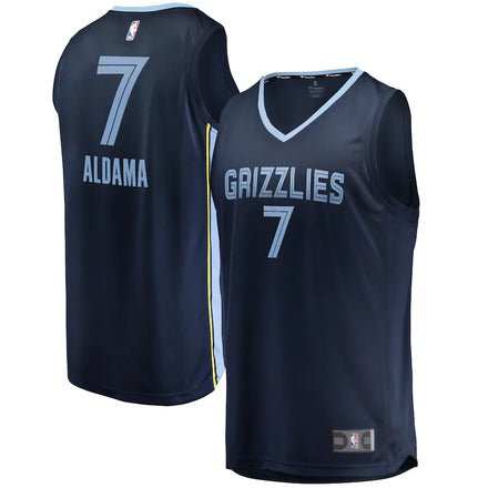 Santi Aldama Memphis Grizzlies Fanatics Fast Break Jersey - Icon Edition - Navy