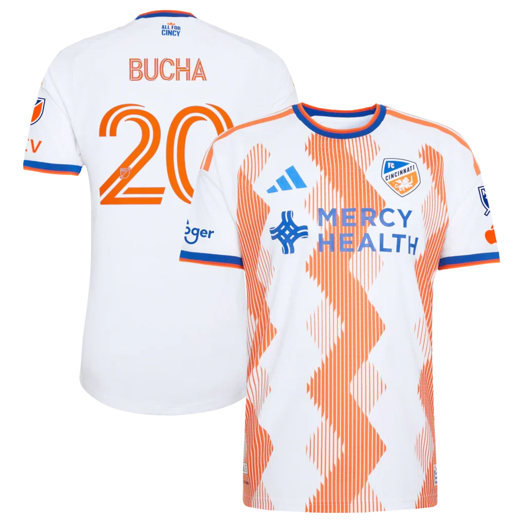 Pavel Bucha FC Cincinnati 2026 The Seven Hills Kit On-Field Patch Jersey - White