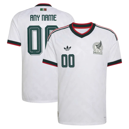 Mexico National Team 2026 Away On-Field Custom Jersey - White