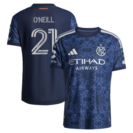 Aiden O’Neill New York City FC 2026 The All Nations Kit On-Field Patch Jersey - Blue