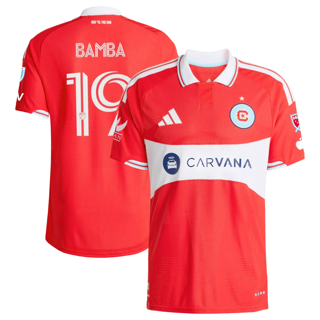 Jonathan Bamba Chicago Fire 2026 Forever Red On-Field Patch Jersey - Red