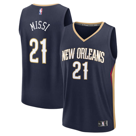 Yves Missi New Orleans Pelicans 2024 NBA Draft Player Jersey - Icon Edition - Navy