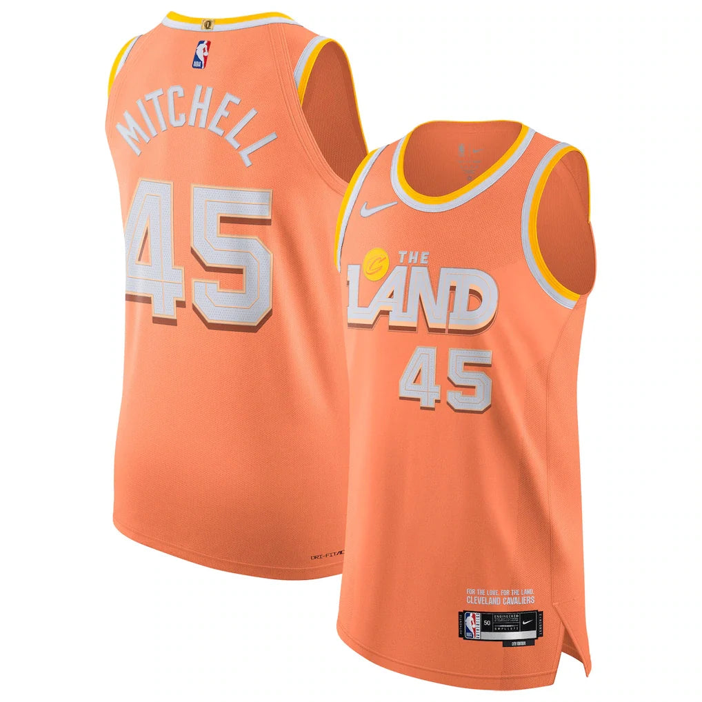 Donovan Mitchell Cleveland Cavaliers Unisex 2025/26 - City Edition - Orange