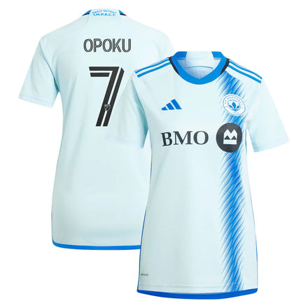 Kwadwo Opoku CF Montreal adidas Women's 2024 La Main Player Jersey – Light Blue