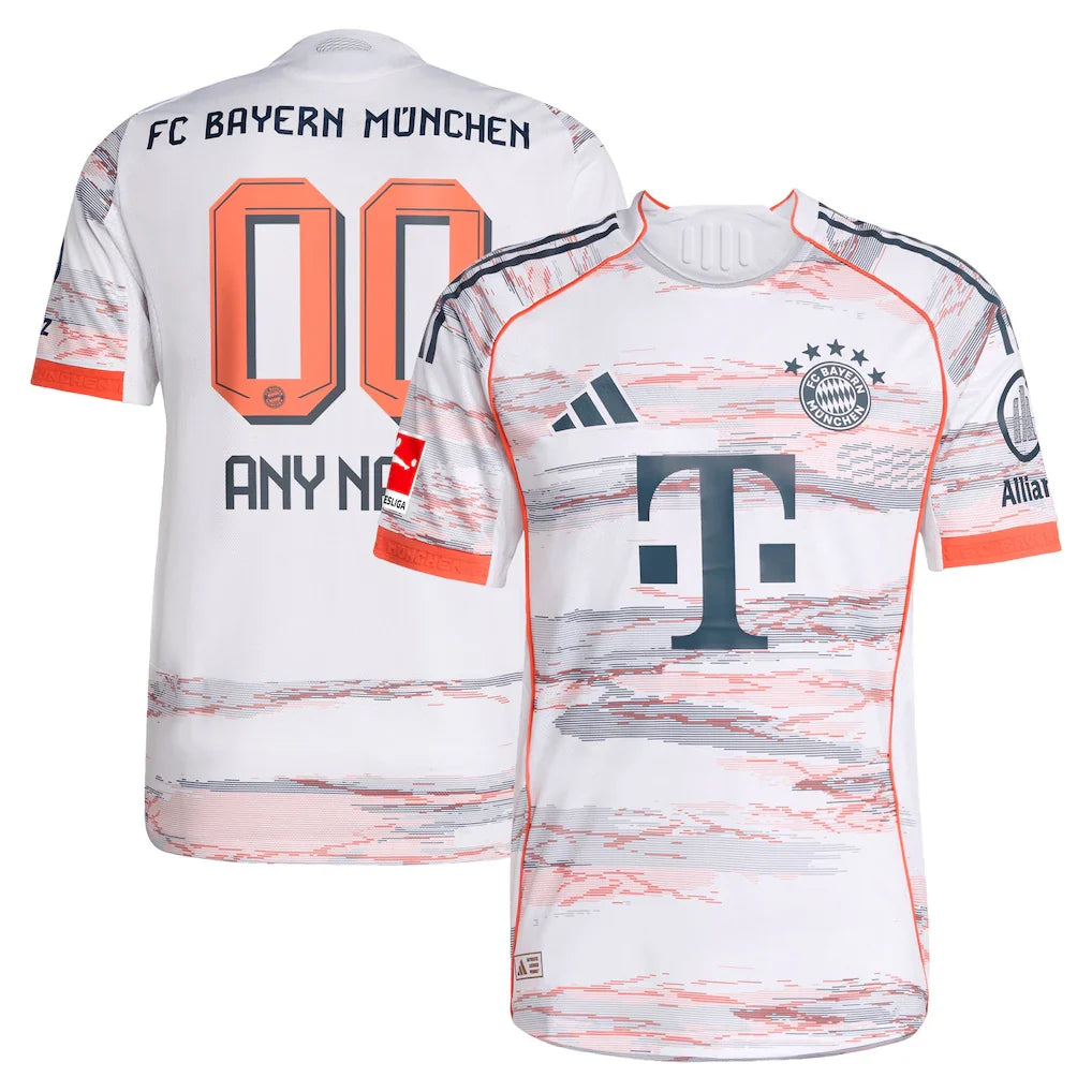 Bayern Munich 2025/26 Away Custom Jersey - White