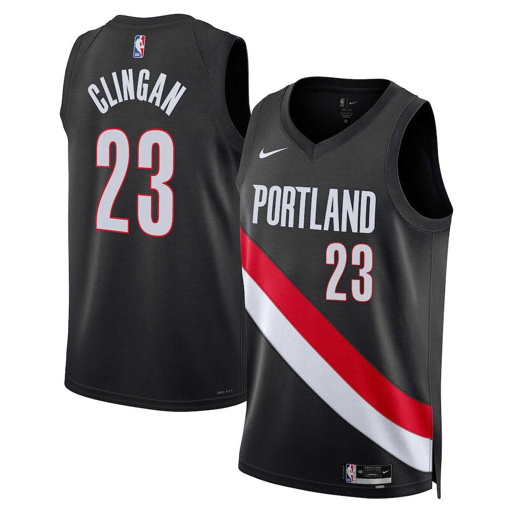 Donovan Clingan Portland Trail Blazers Unisex - Icon Edition - Black