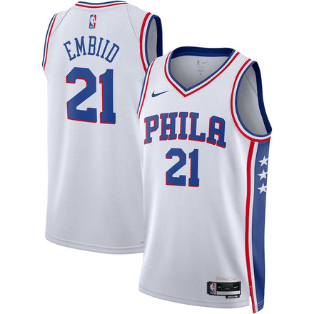 Joel Embiid Philadelphia 76ers Unisex - Association Edition - White